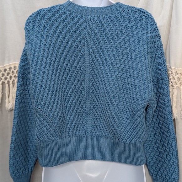 Vince Vibrant Blue Crew Neck Sweater - Picture 6 of 7